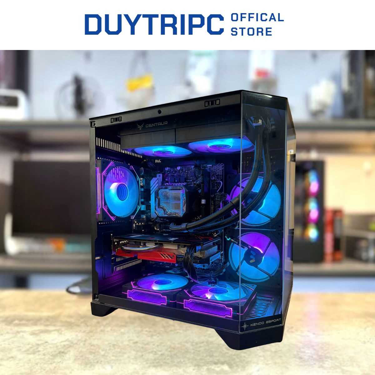 PC Gaming i5 12400F RTX 2060 6GB | Main Asus Prime B760M-K D4 | RAM DDR4 | SSD NVMe 256GB | PSU 650W | Tản Nước Centaur H300 240